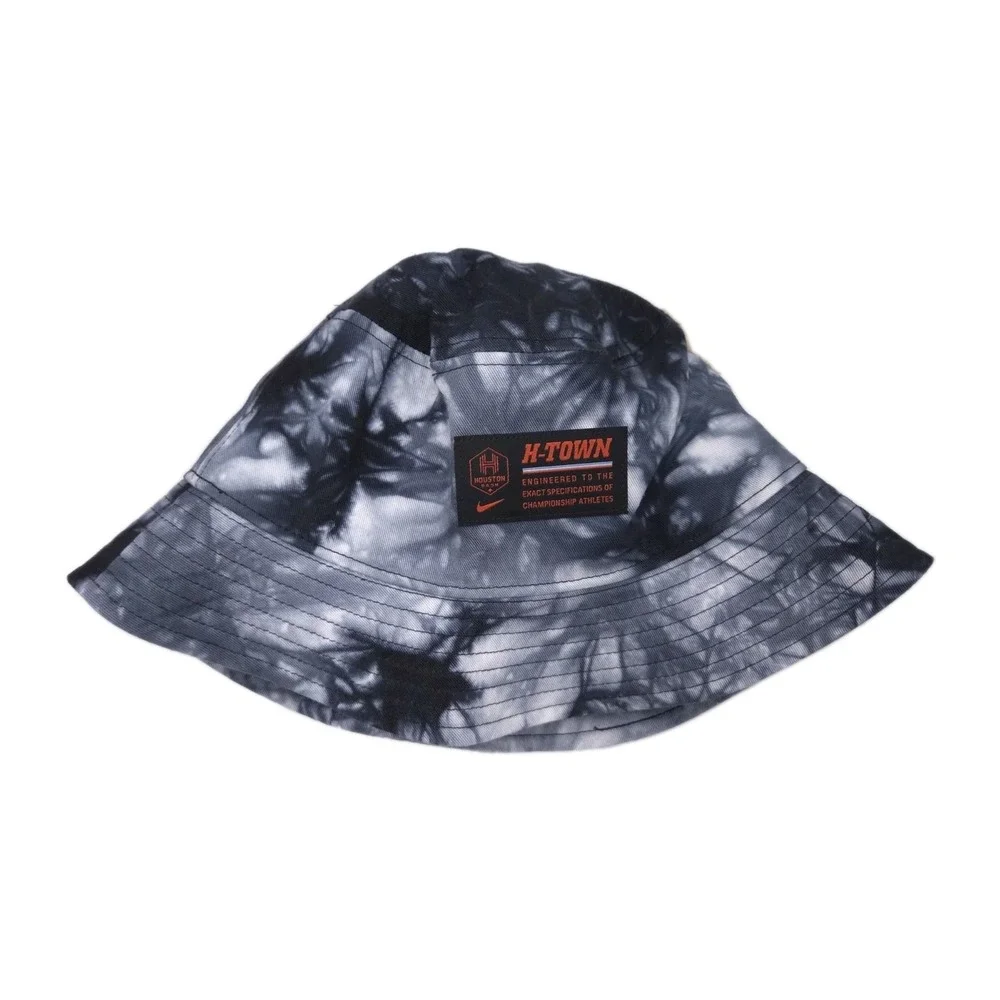 Nike Houston Dash H-Town Bucket Hat‎ Black Gray Tie Dye Soccer Patch
